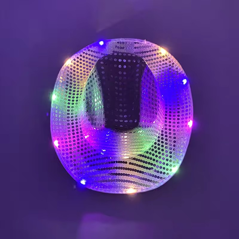 Party Hat Cone - Blinky LED-licht Cowboy Cowgirl Hoed Knipperende