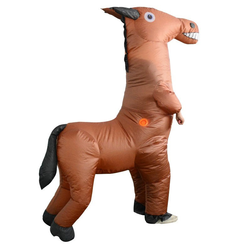 Party Event Supply Store - Gzyora Store Volwassen Paardenkostuum Halloween-Carnaval-Feest-Outfit Verkleedkleding-Prestatie-Rekwisiet