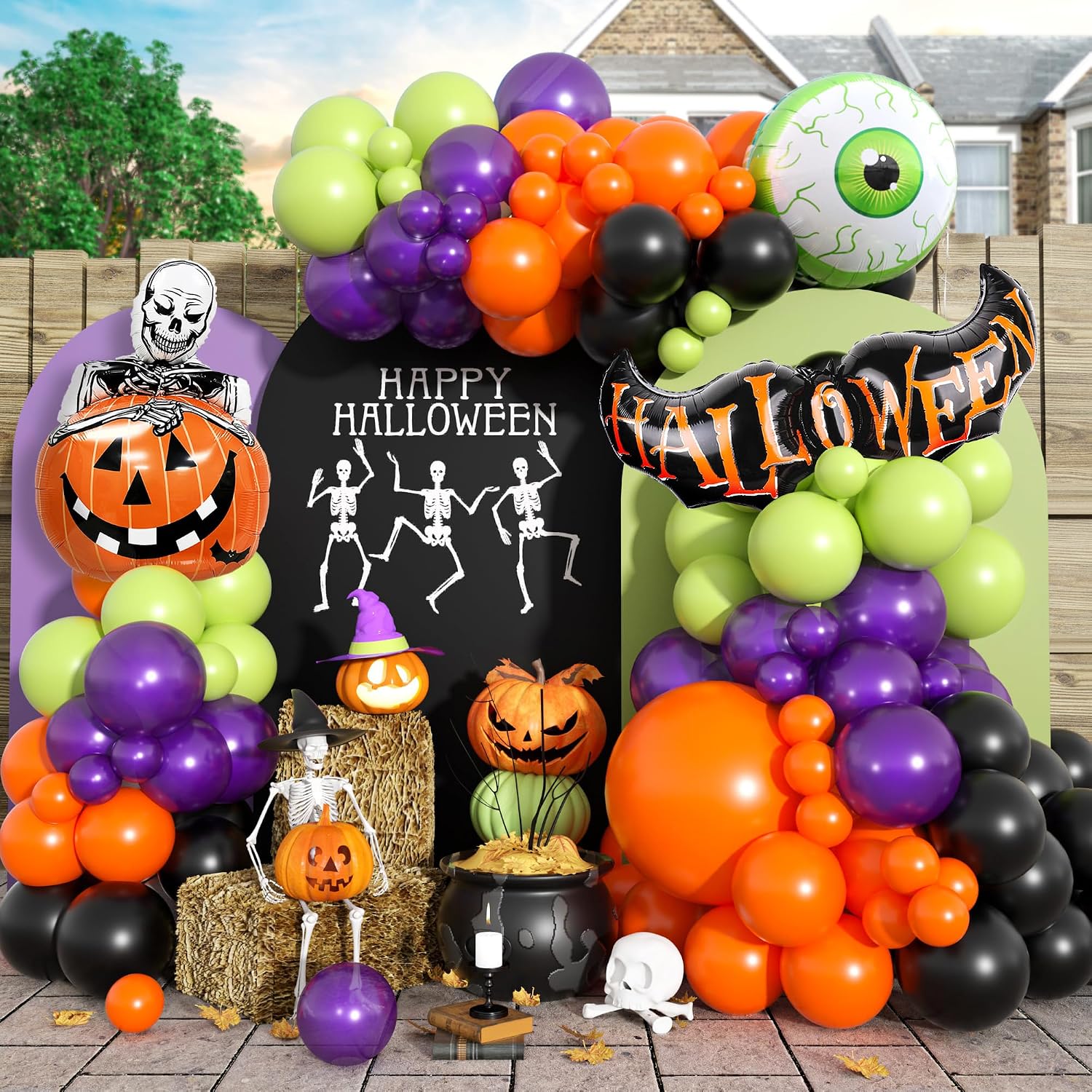 Balloon Arch Kit - Halloween Ballonnen Garland Boog Kit, Oranje