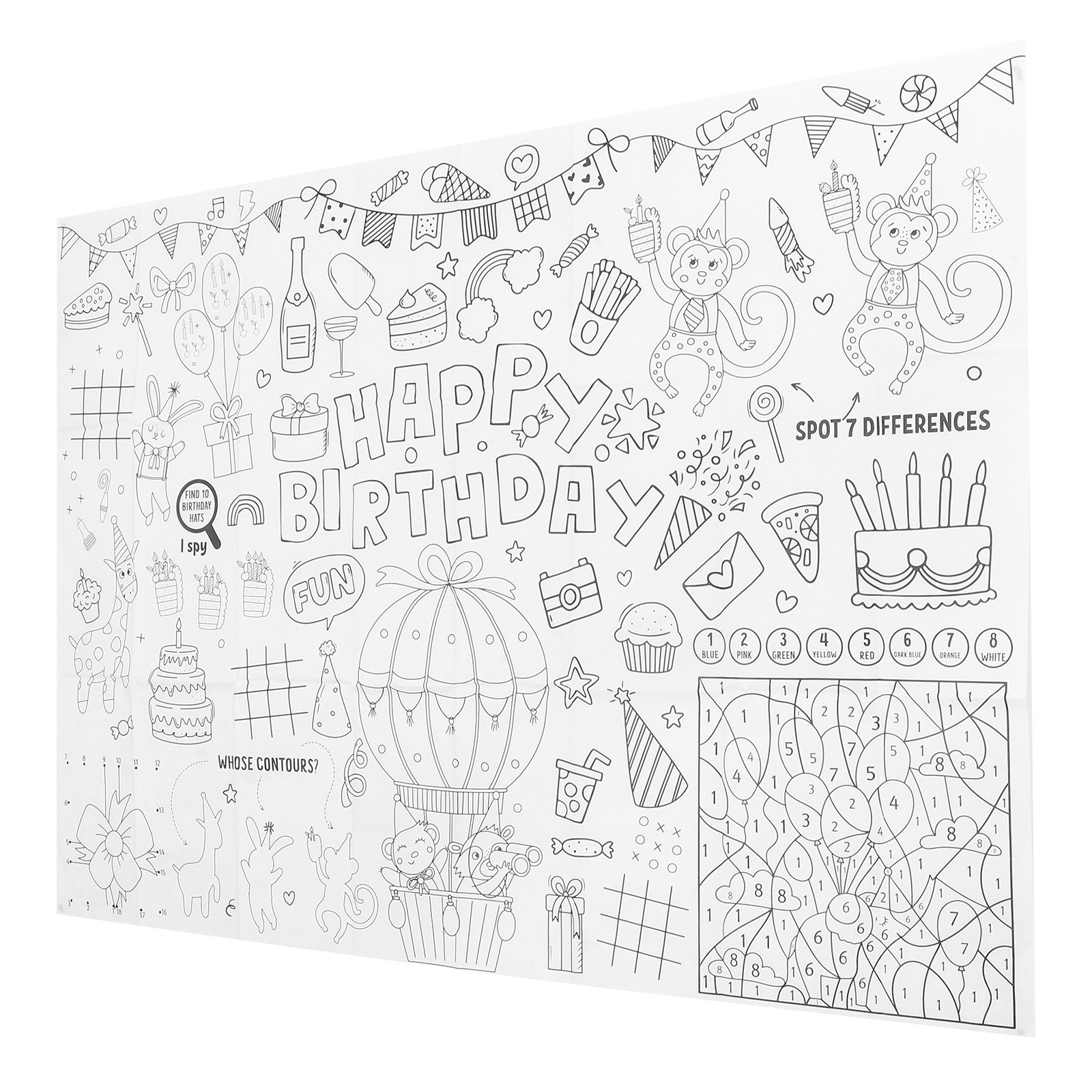 Table Cloth Disposable - Tafelkleed voor een verjaardagsfeest, wegwerp papieren
