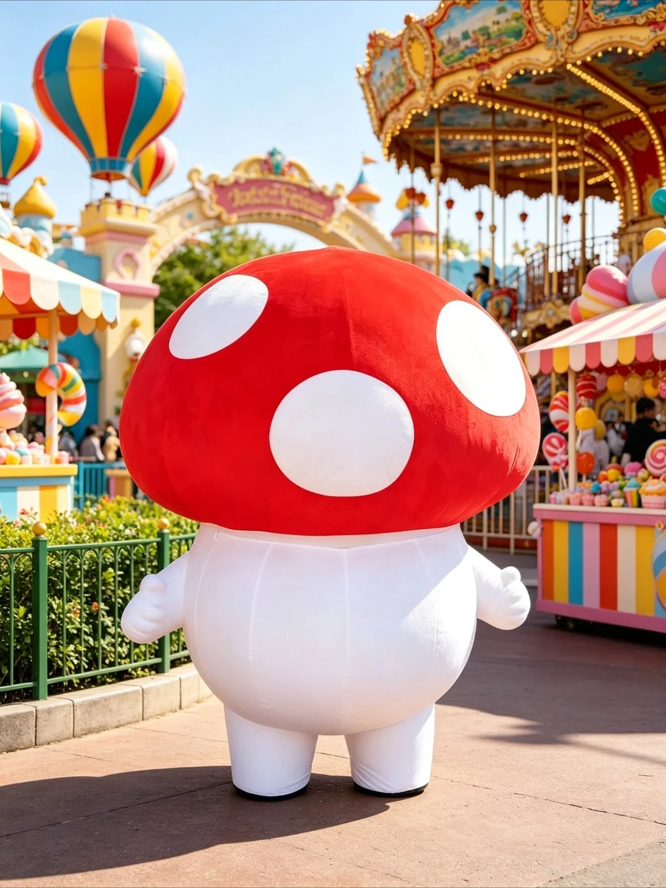 Opblaasbaar paddenstoelmascott - Event Party recensie en prijs
