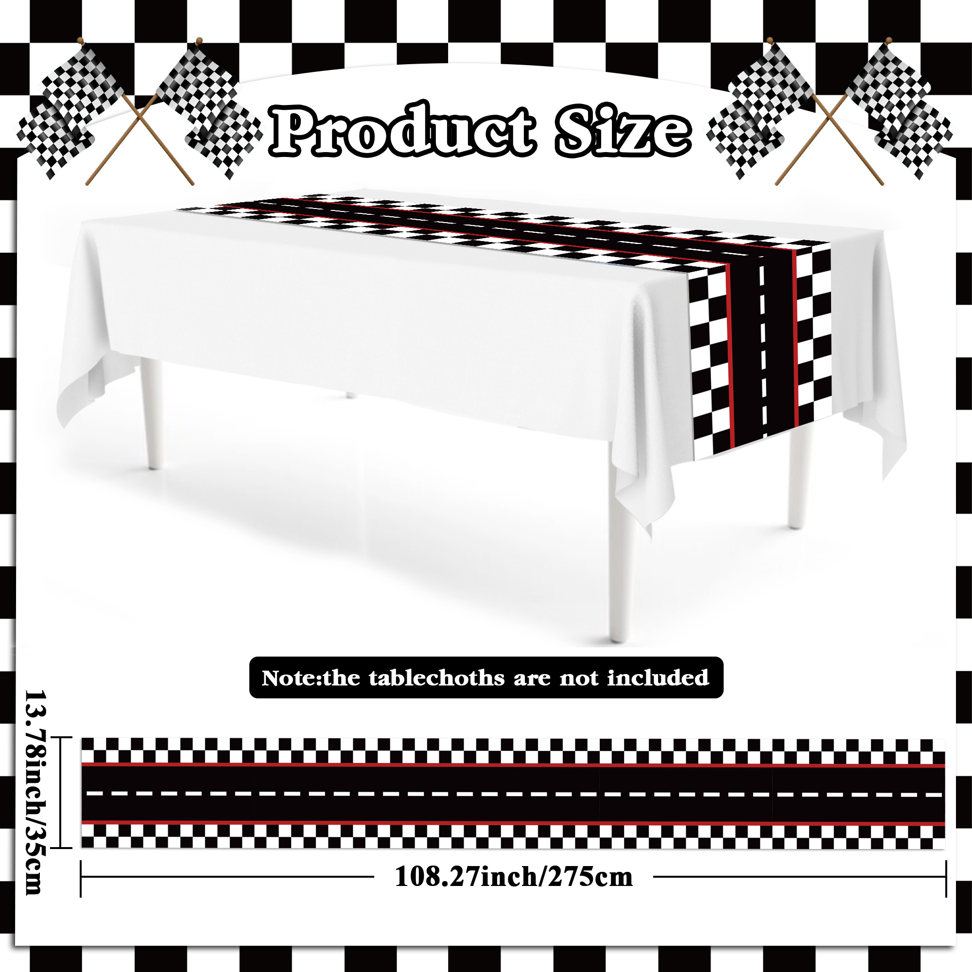1/3/6 stuks race-donuts, jungl - Table Cloth Disposable recensie en prijs