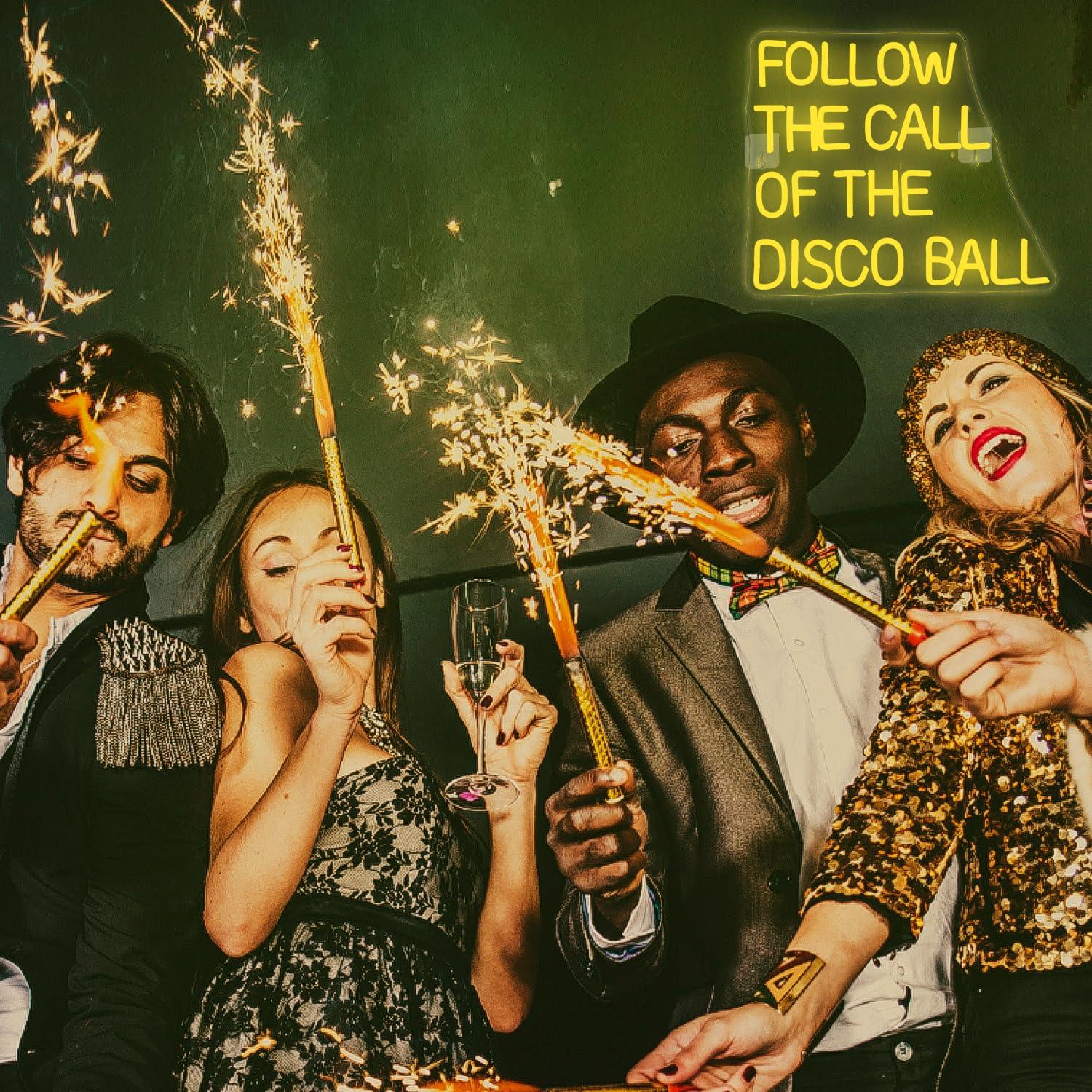 Volg de beroemde disco-balk ne - Neon Sign Party recensie en prijs