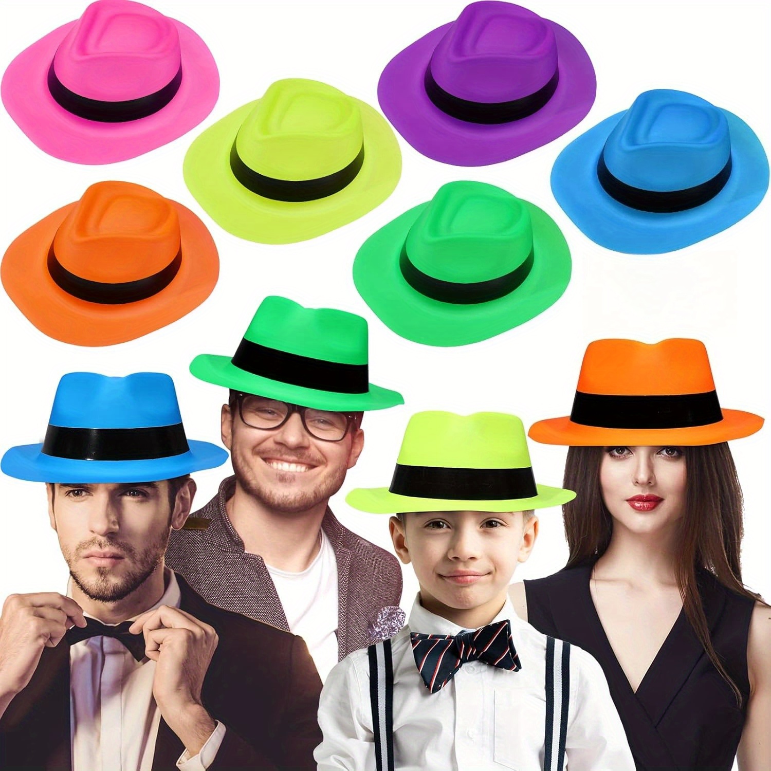 12-delige feesthoeden in neon  - Party Hat Cone recensie en prijs