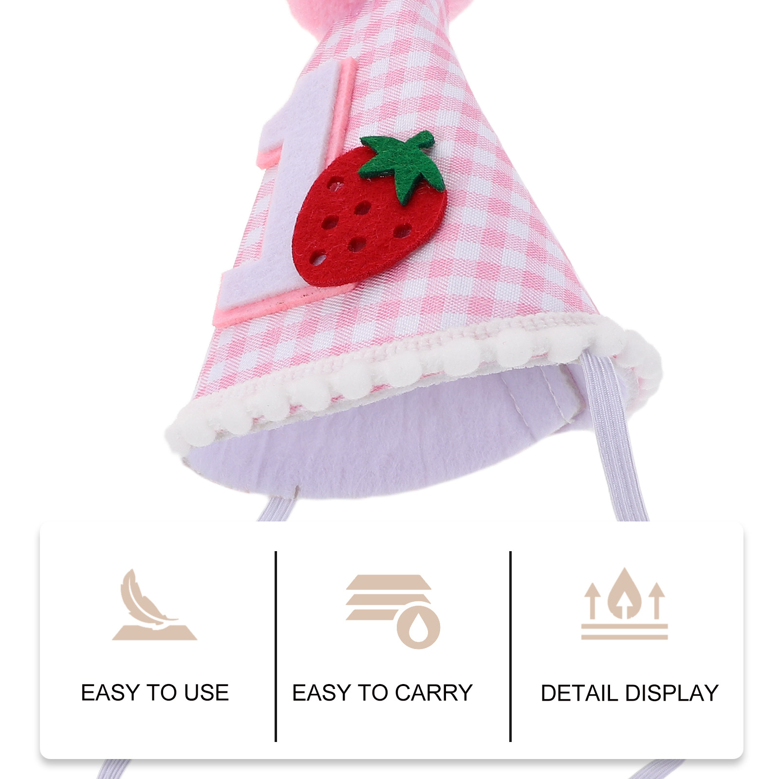 Aardbeienhoedje voor verjaarda - Party Hat Cone recensie en prijs