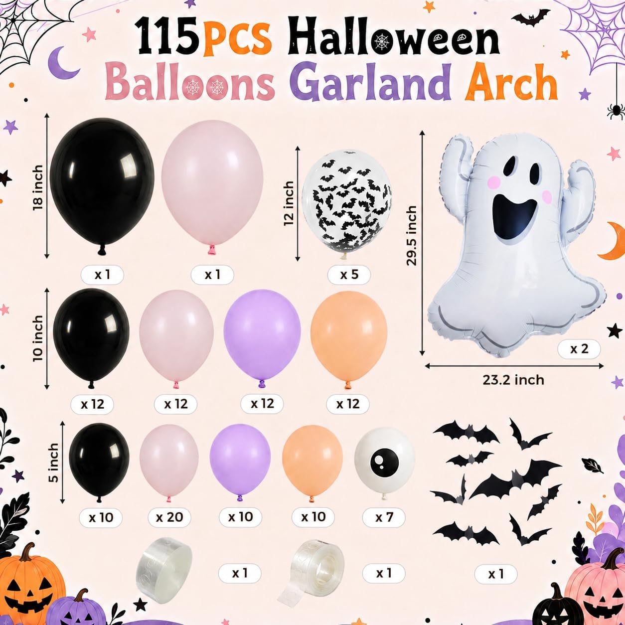 Halloween Ballonnen Garland Bo - Balloon Arch Kit recensie en prijs