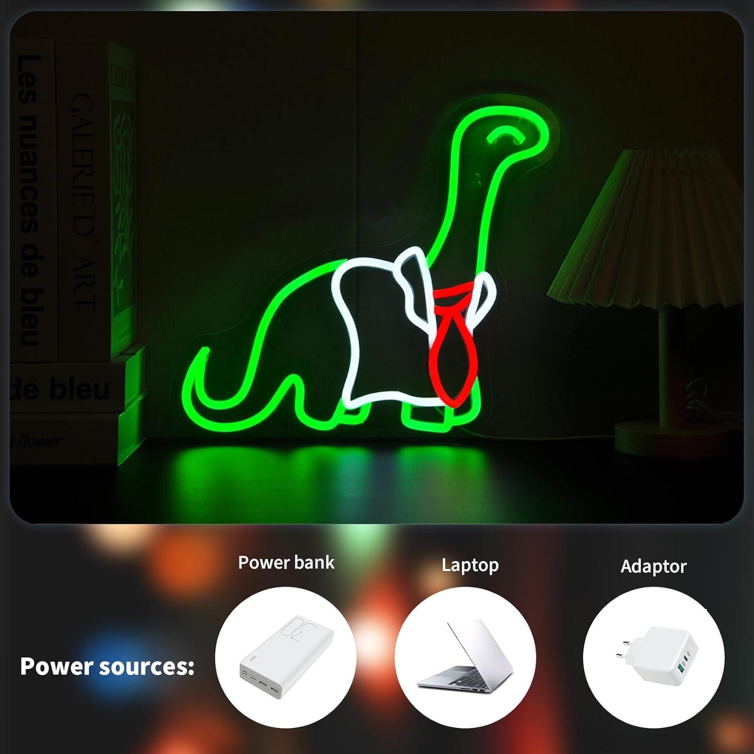 Dinosaurus neonreclame, dimbaa - Neon Sign Party recensie en prijs