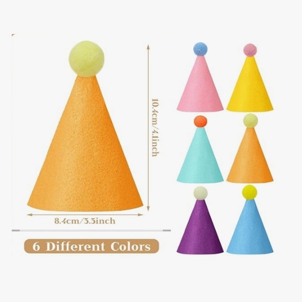 6/12/24 stuks schattige huisdi - Party Hat Cone recensie en prijs